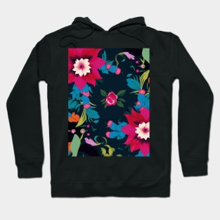 Colorful Flower Pattern V1 Hoodie